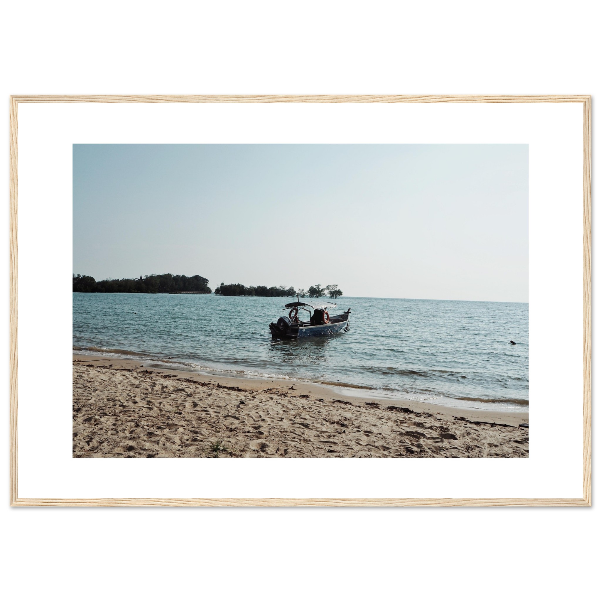 The Boat Landscape Framed Travel Print