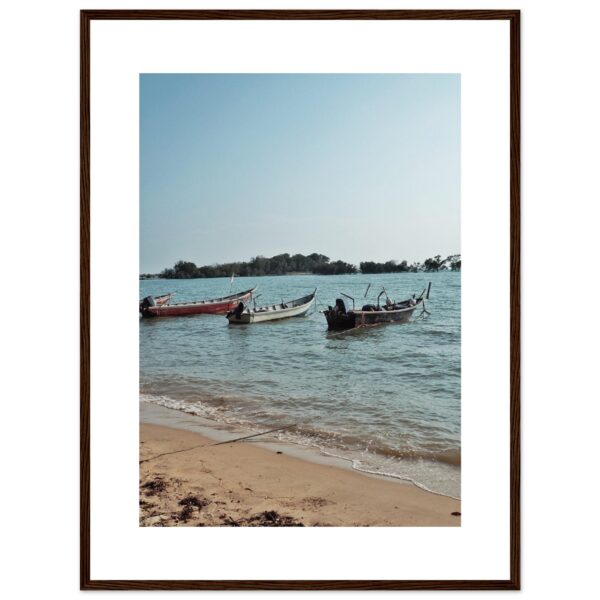 Sampan At Port Dickson Malaysia Framed Travel Print