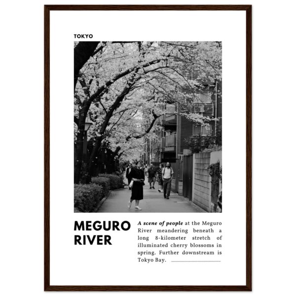 Tokyo black and white framed travel print