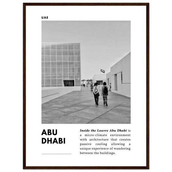 Abu Dhabi Black & White Travel Print
