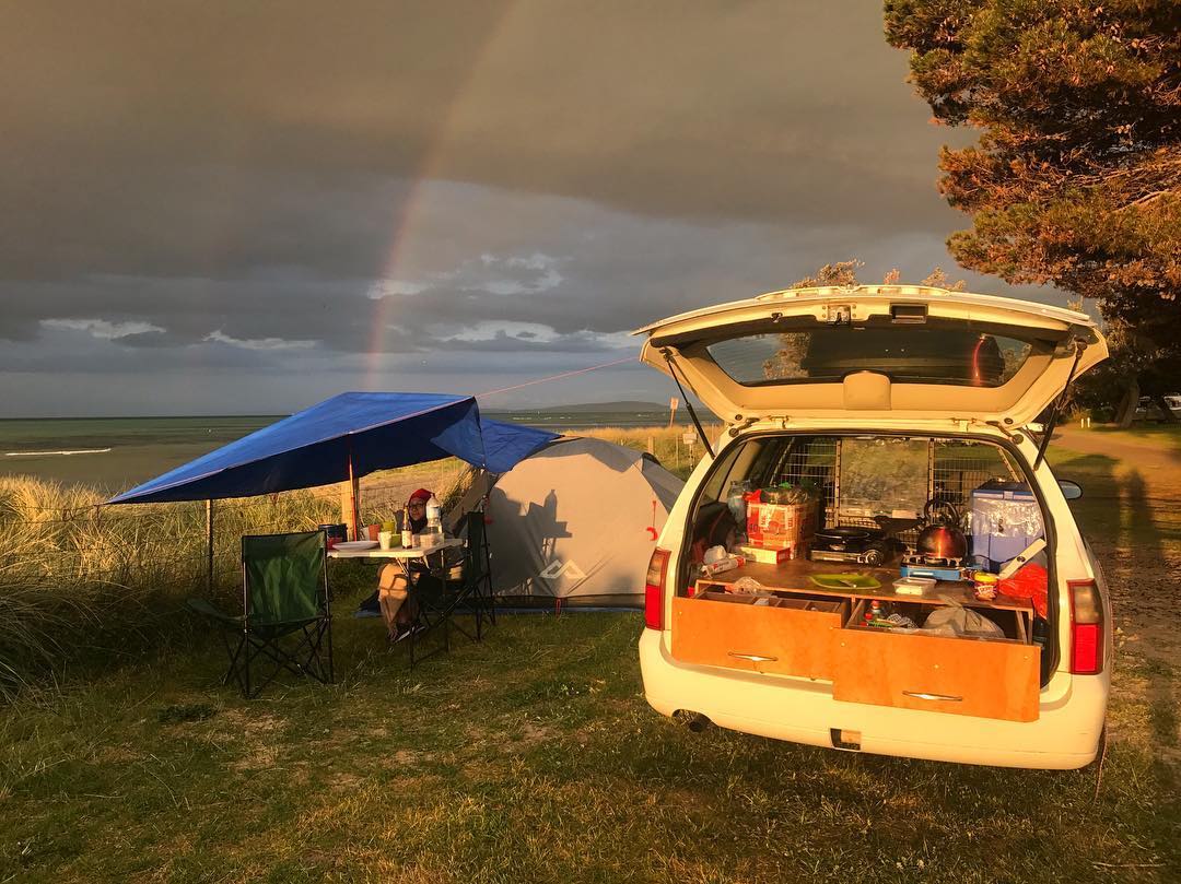 Camping in, Capel Sound, Australia